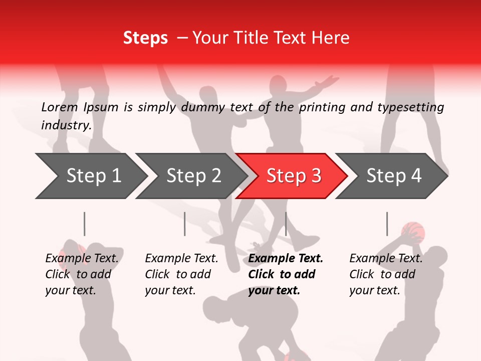 Jump Dribble League PowerPoint Template