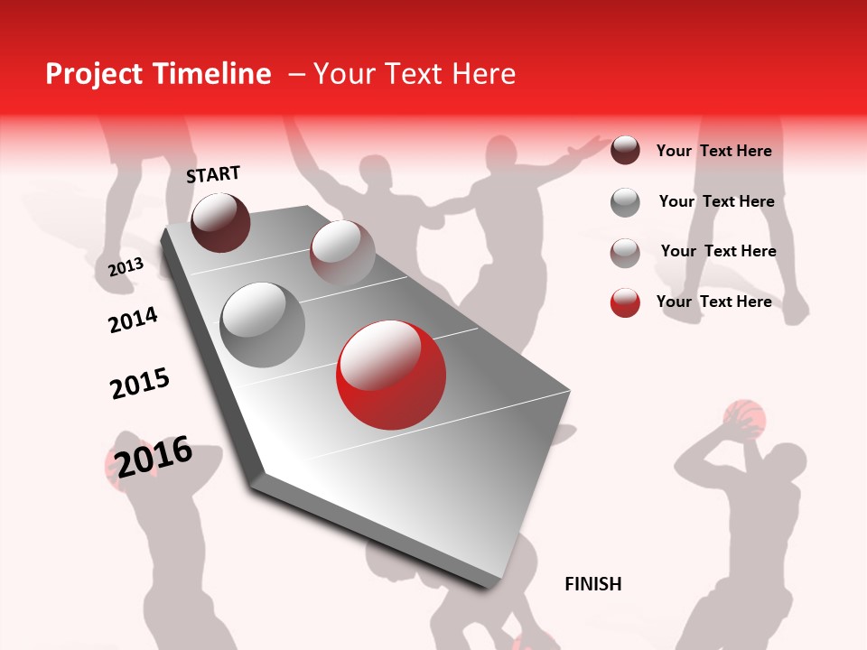 Jump Dribble League PowerPoint Template