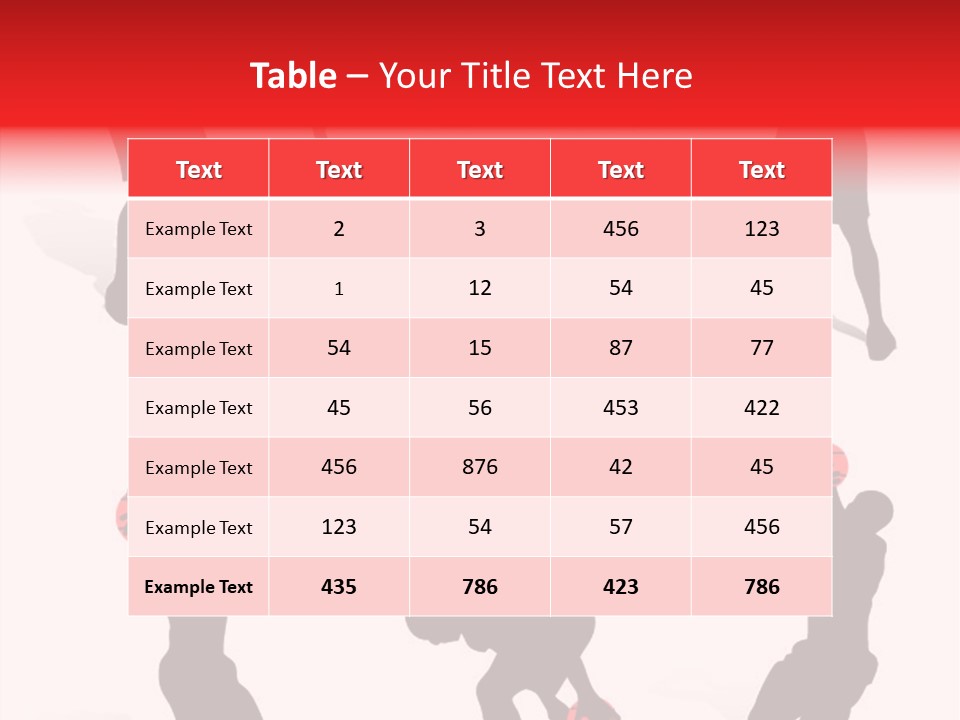 Jump Dribble League PowerPoint Template
