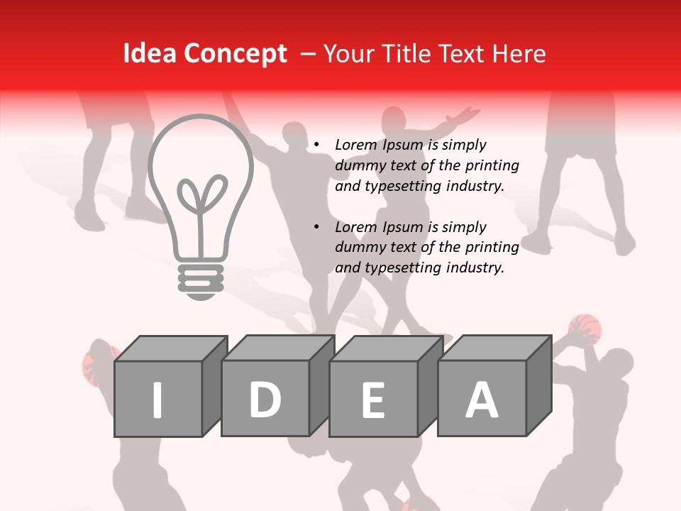 Jump Dribble League PowerPoint Template