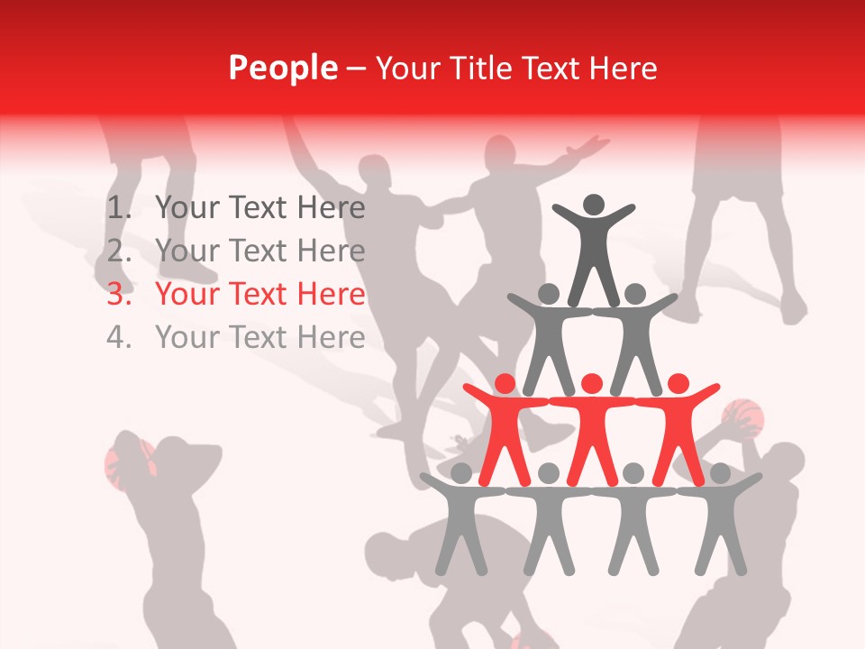 Jump Dribble League PowerPoint Template