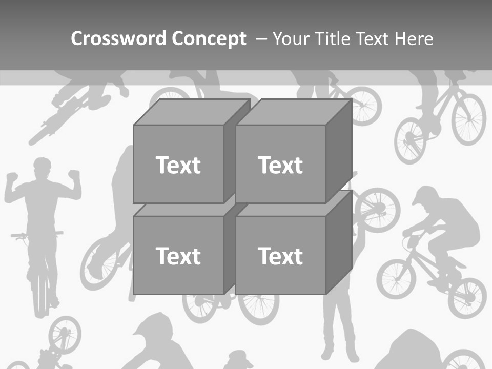 Mountain Drawing Bike PowerPoint Template