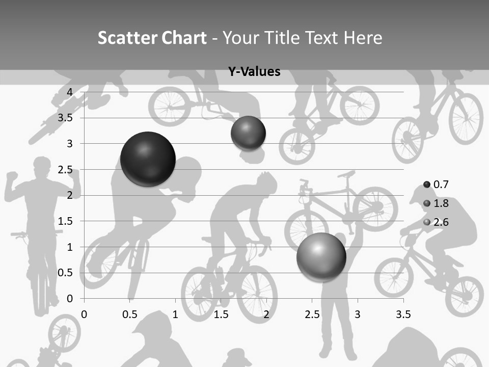 Mountain Drawing Bike PowerPoint Template