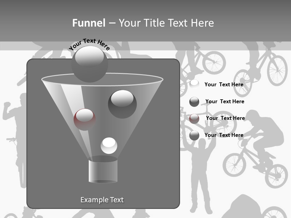 Mountain Drawing Bike PowerPoint Template
