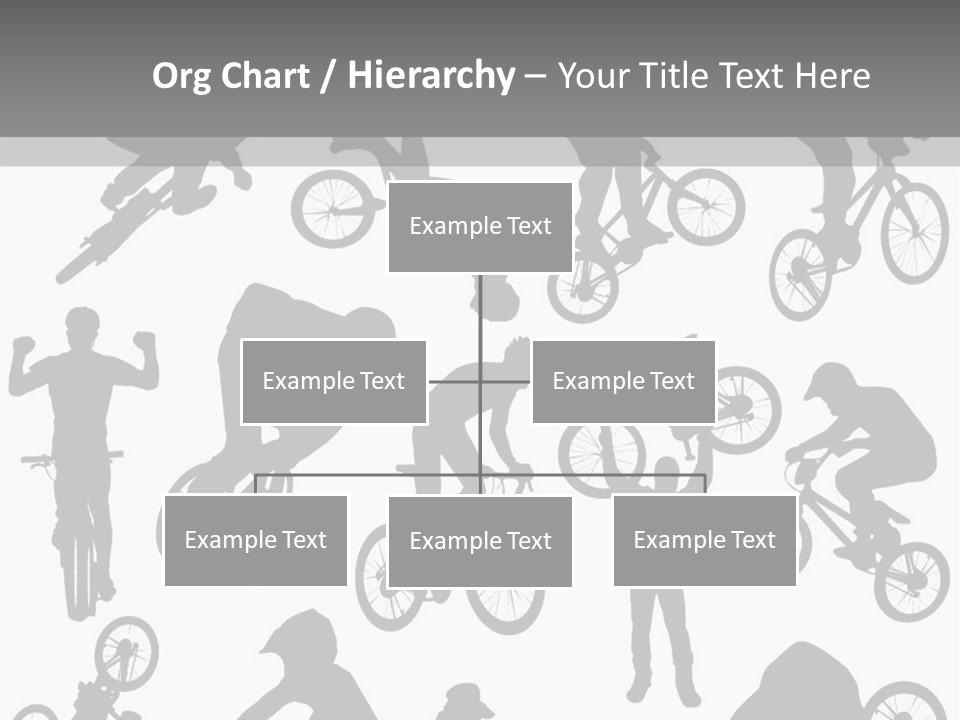 Mountain Drawing Bike PowerPoint Template
