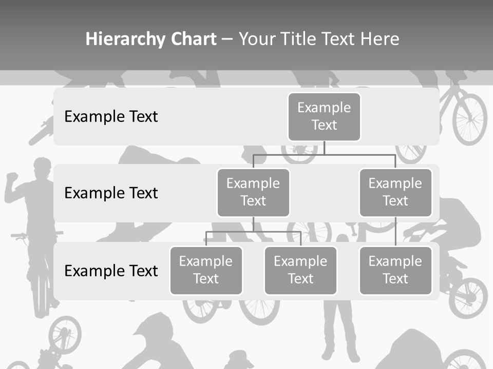 Mountain Drawing Bike PowerPoint Template