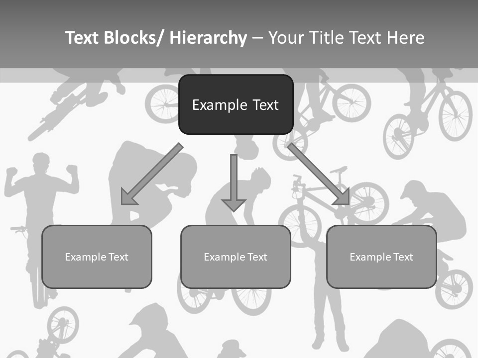 Mountain Drawing Bike PowerPoint Template
