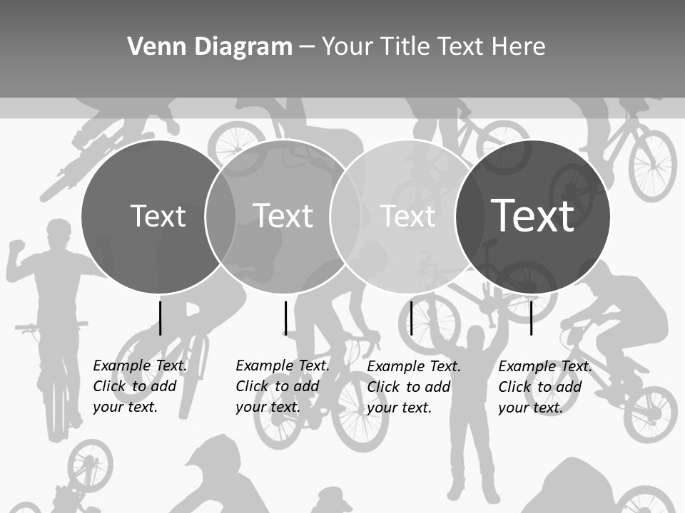 Mountain Drawing Bike PowerPoint Template