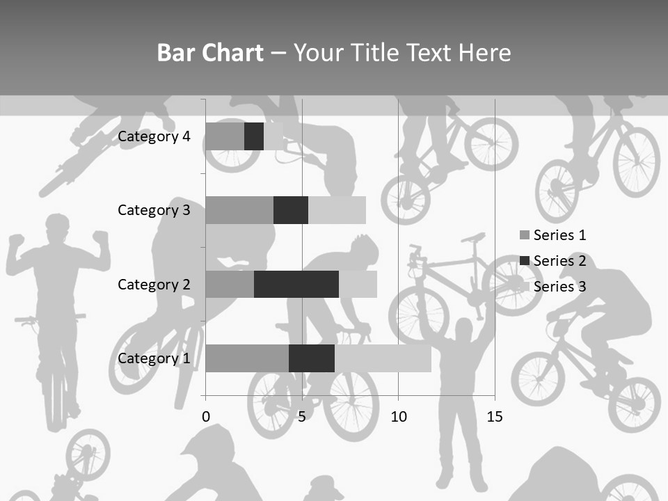 Mountain Drawing Bike PowerPoint Template