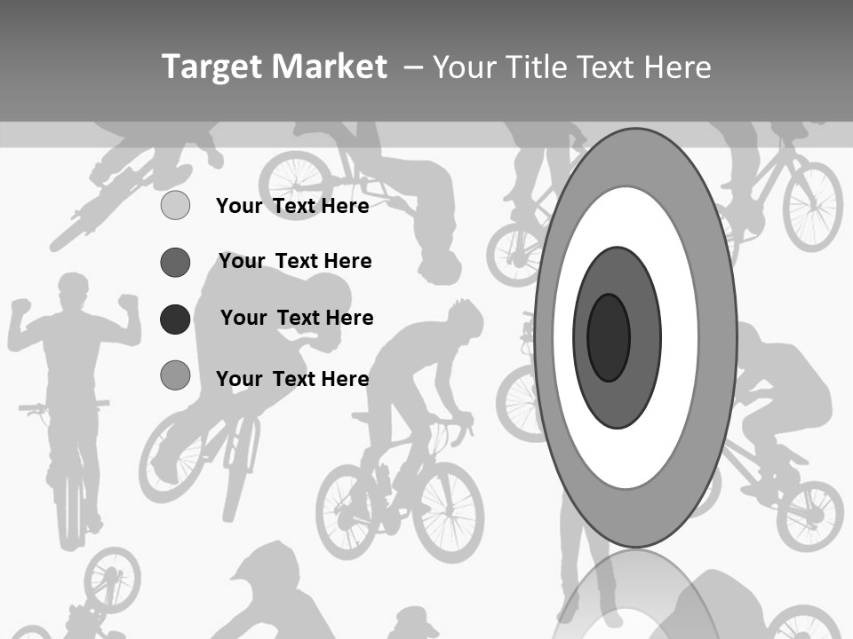 Mountain Drawing Bike PowerPoint Template
