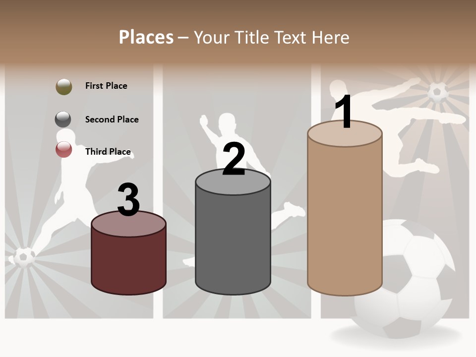 A Soccer Player Kicking A Soccer Ball PowerPoint Template