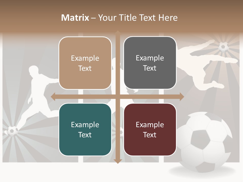 A Soccer Player Kicking A Soccer Ball PowerPoint Template