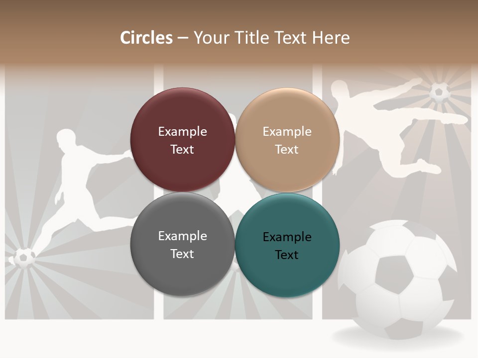 A Soccer Player Kicking A Soccer Ball PowerPoint Template