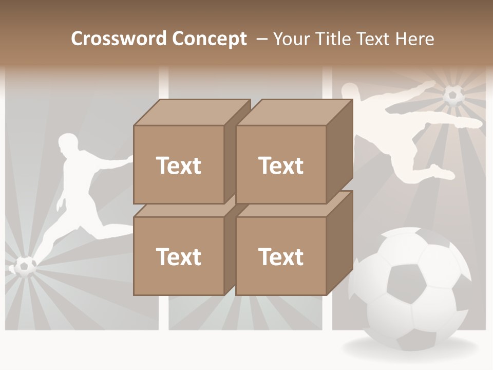 A Soccer Player Kicking A Soccer Ball PowerPoint Template