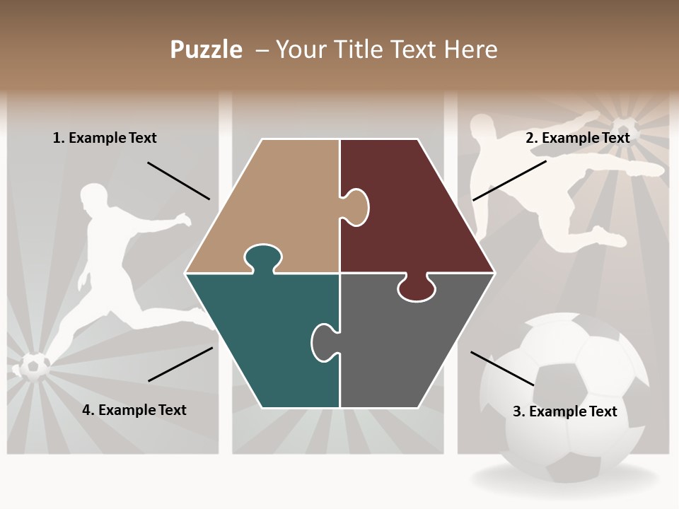 A Soccer Player Kicking A Soccer Ball PowerPoint Template