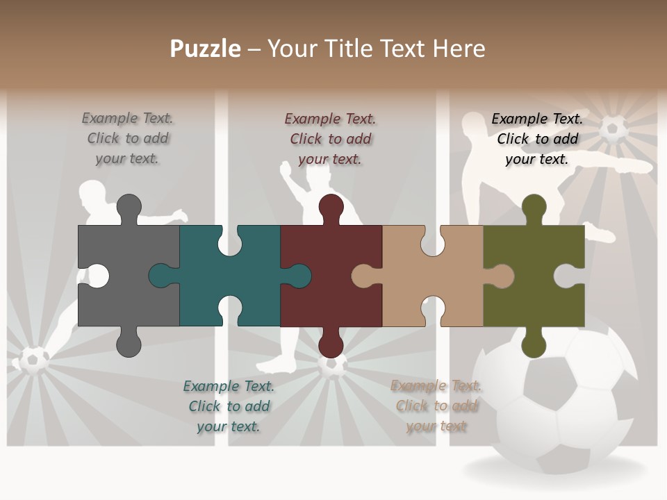 A Soccer Player Kicking A Soccer Ball PowerPoint Template