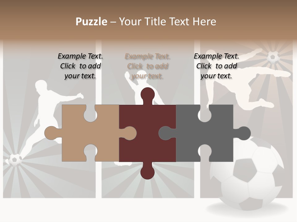 A Soccer Player Kicking A Soccer Ball PowerPoint Template