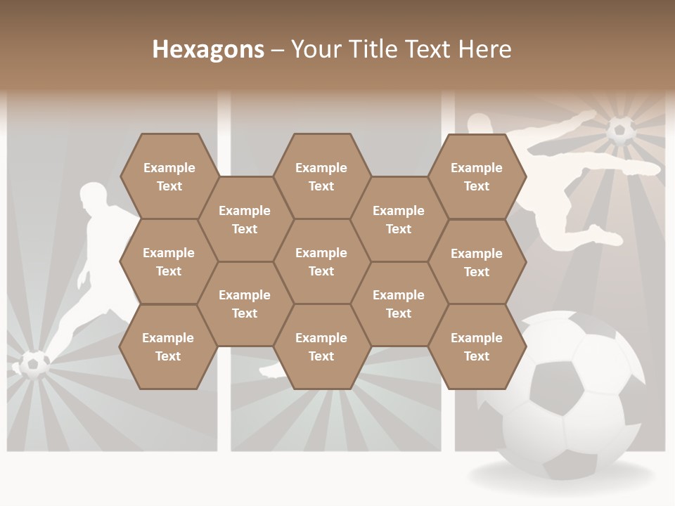 A Soccer Player Kicking A Soccer Ball PowerPoint Template