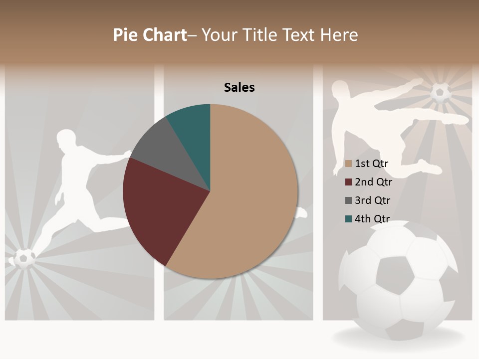 A Soccer Player Kicking A Soccer Ball PowerPoint Template