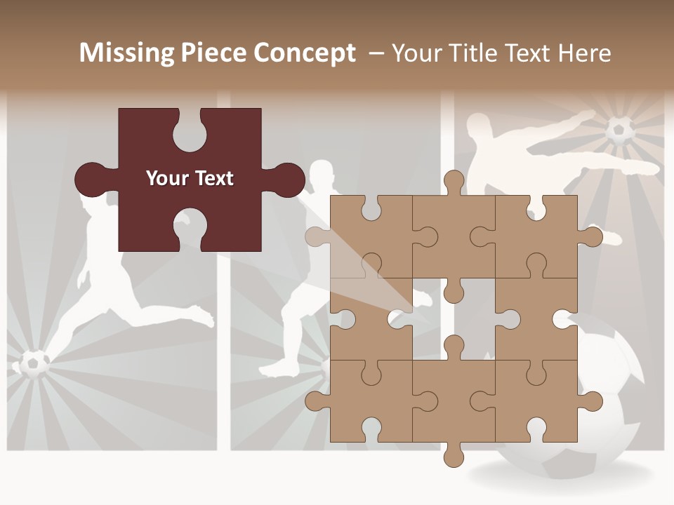 A Soccer Player Kicking A Soccer Ball PowerPoint Template