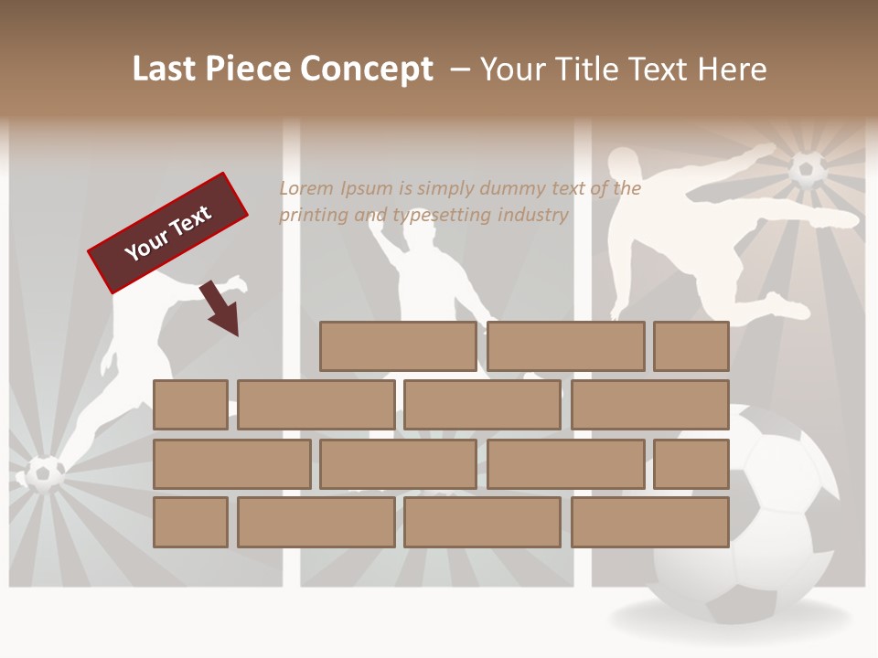 A Soccer Player Kicking A Soccer Ball PowerPoint Template