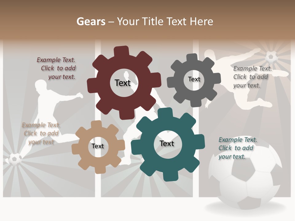 A Soccer Player Kicking A Soccer Ball PowerPoint Template