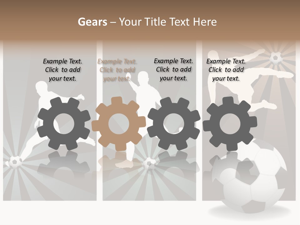 A Soccer Player Kicking A Soccer Ball PowerPoint Template