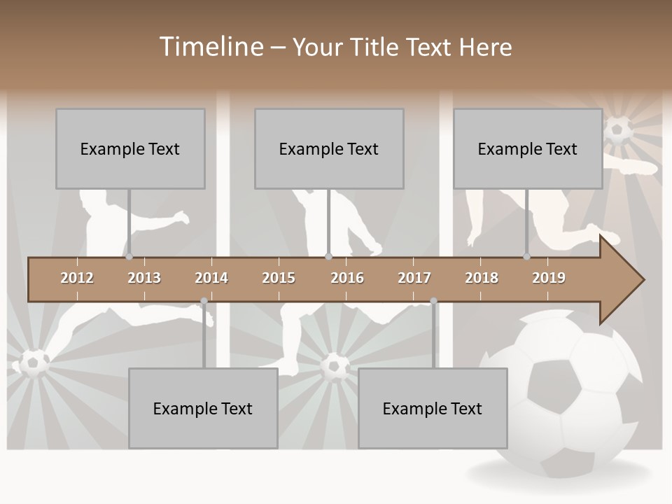 A Soccer Player Kicking A Soccer Ball PowerPoint Template