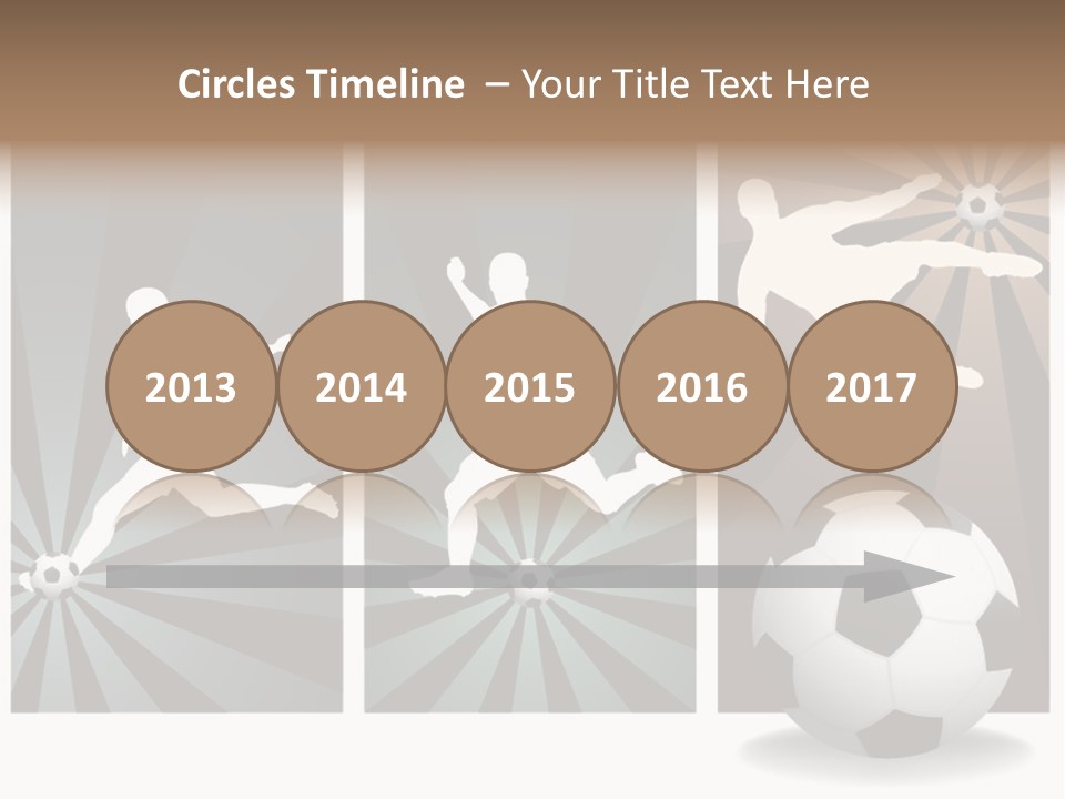 A Soccer Player Kicking A Soccer Ball PowerPoint Template