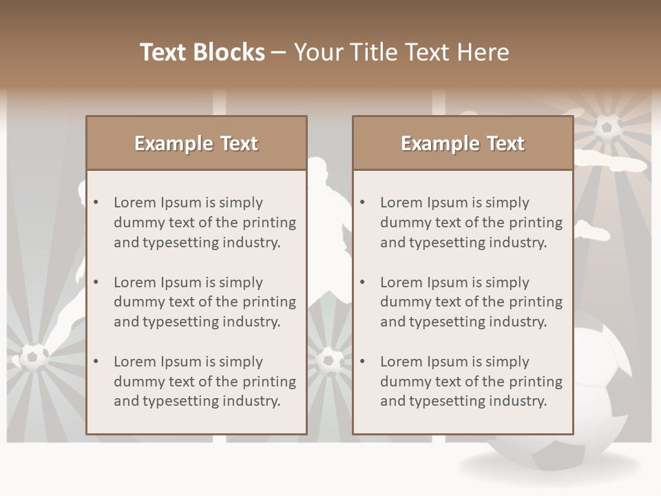 A Soccer Player Kicking A Soccer Ball PowerPoint Template