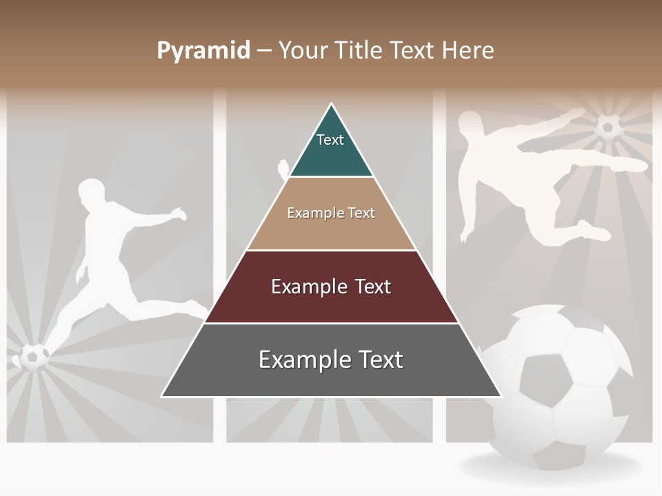 A Soccer Player Kicking A Soccer Ball PowerPoint Template