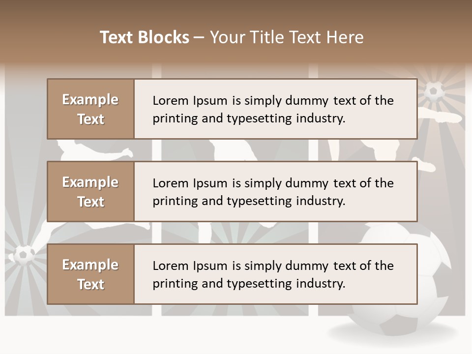 A Soccer Player Kicking A Soccer Ball PowerPoint Template