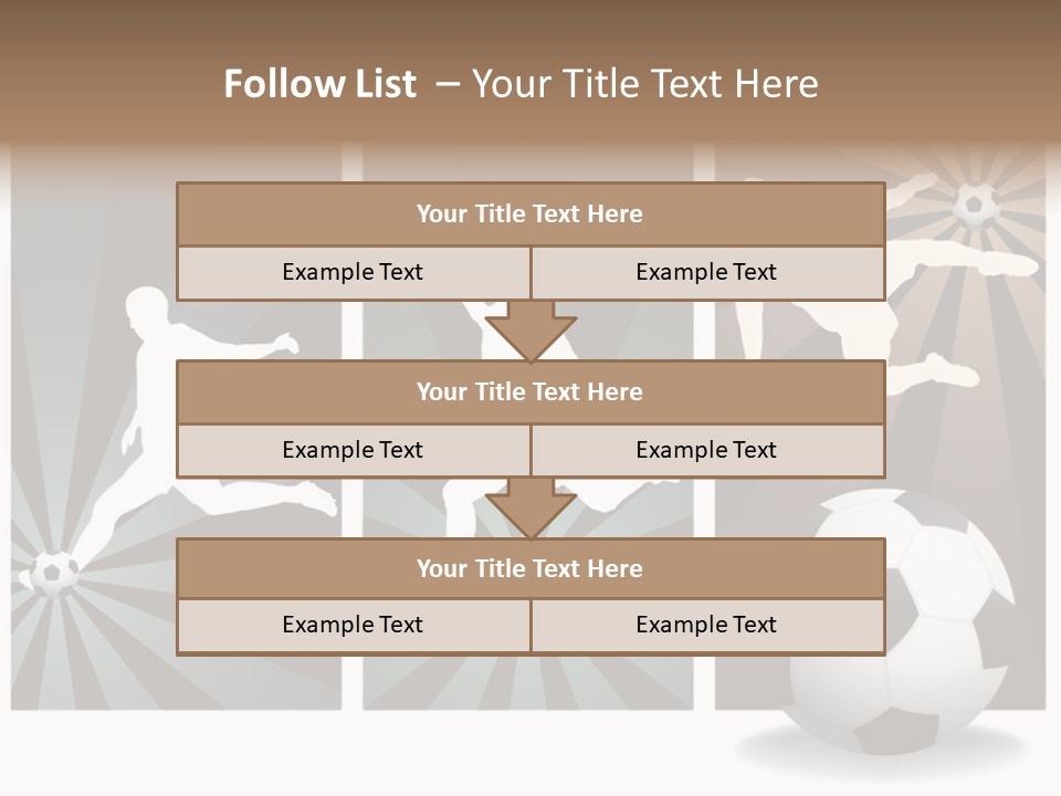 A Soccer Player Kicking A Soccer Ball PowerPoint Template