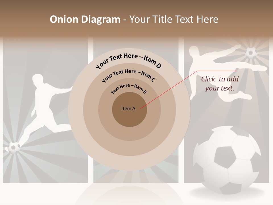 A Soccer Player Kicking A Soccer Ball PowerPoint Template