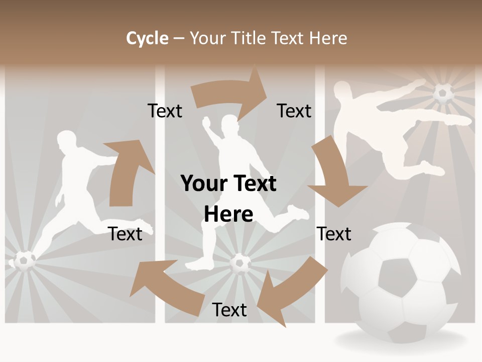 A Soccer Player Kicking A Soccer Ball PowerPoint Template