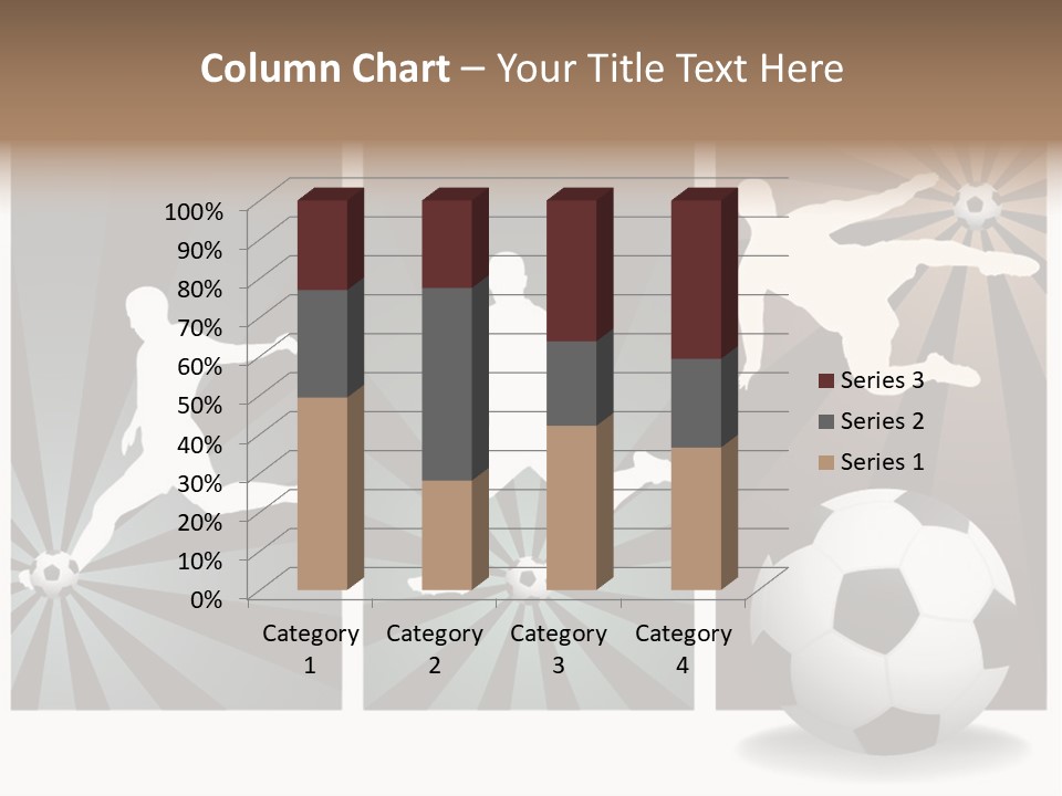 A Soccer Player Kicking A Soccer Ball PowerPoint Template