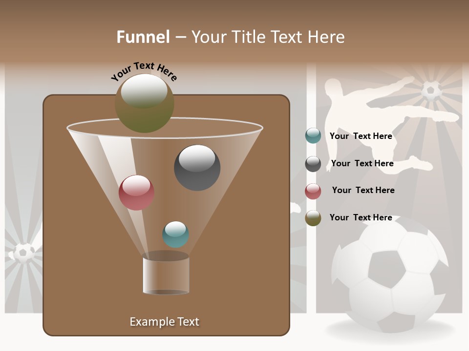 A Soccer Player Kicking A Soccer Ball PowerPoint Template