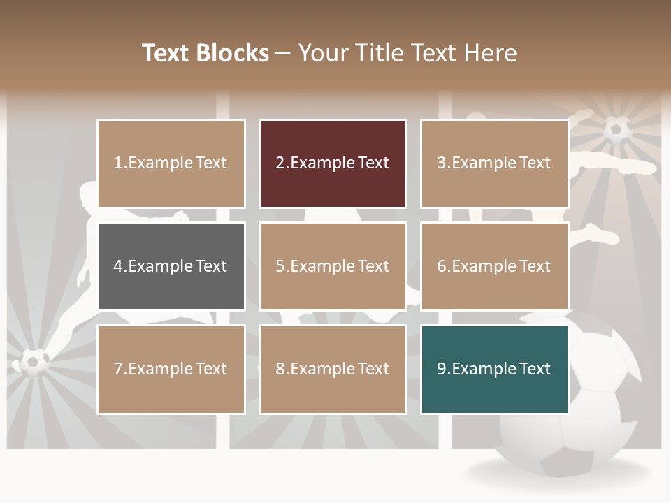 A Soccer Player Kicking A Soccer Ball PowerPoint Template