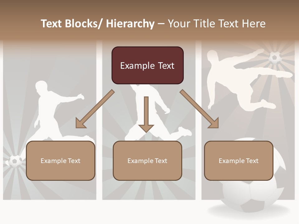 A Soccer Player Kicking A Soccer Ball PowerPoint Template