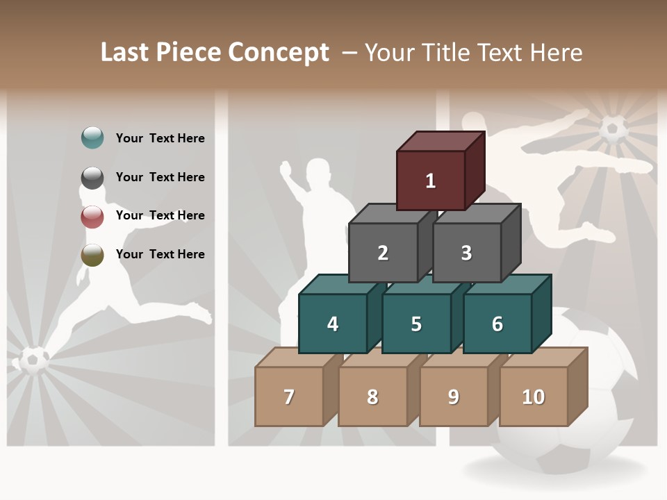 A Soccer Player Kicking A Soccer Ball PowerPoint Template