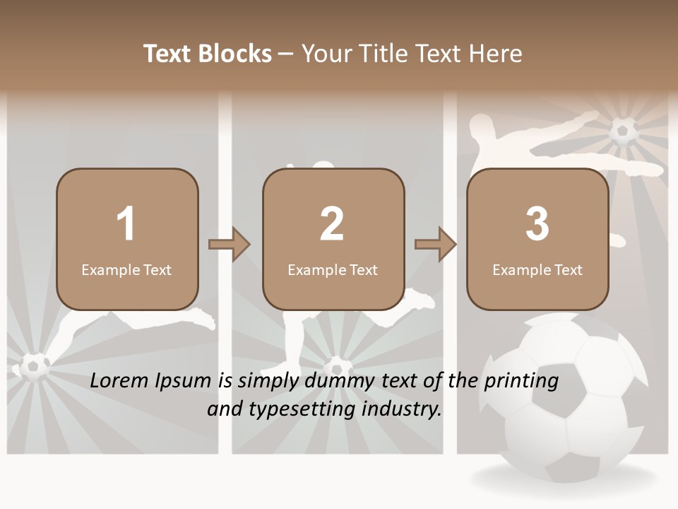 A Soccer Player Kicking A Soccer Ball PowerPoint Template