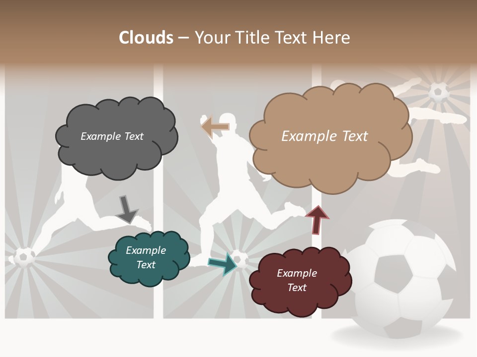 A Soccer Player Kicking A Soccer Ball PowerPoint Template