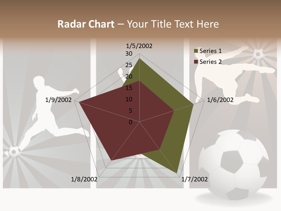 A Soccer Player Kicking A Soccer Ball PowerPoint Template