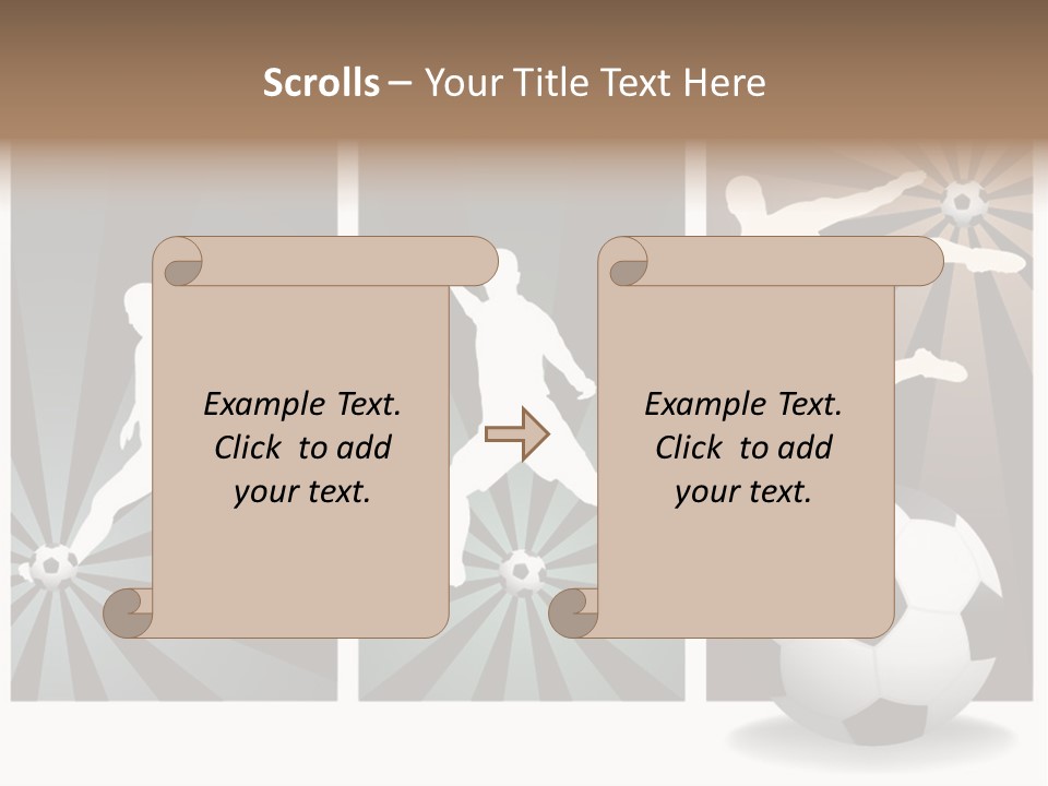 A Soccer Player Kicking A Soccer Ball PowerPoint Template