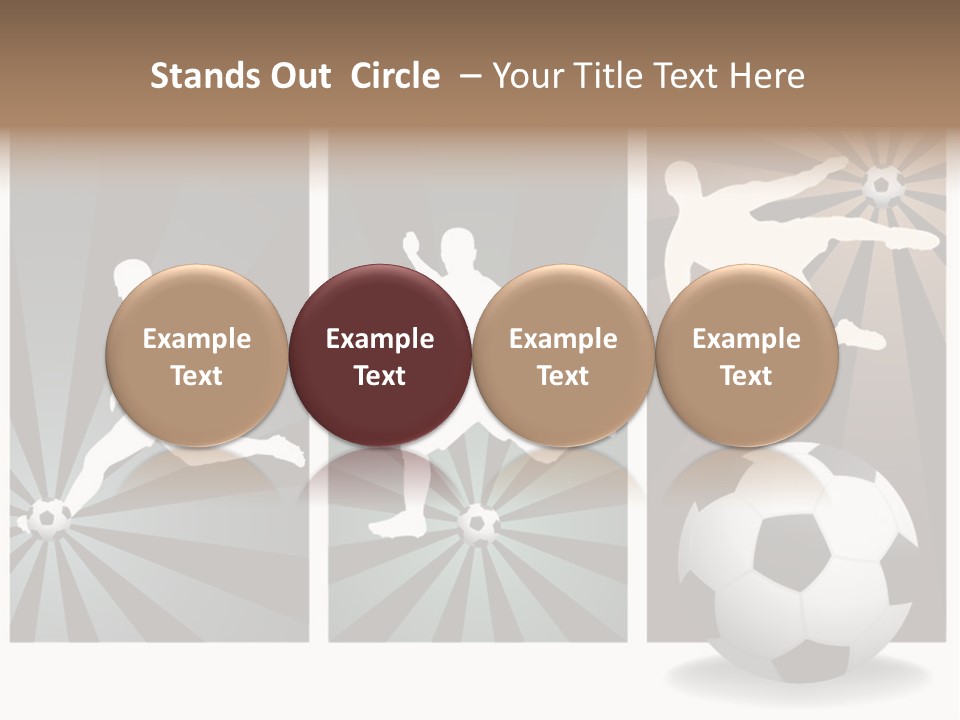 A Soccer Player Kicking A Soccer Ball PowerPoint Template