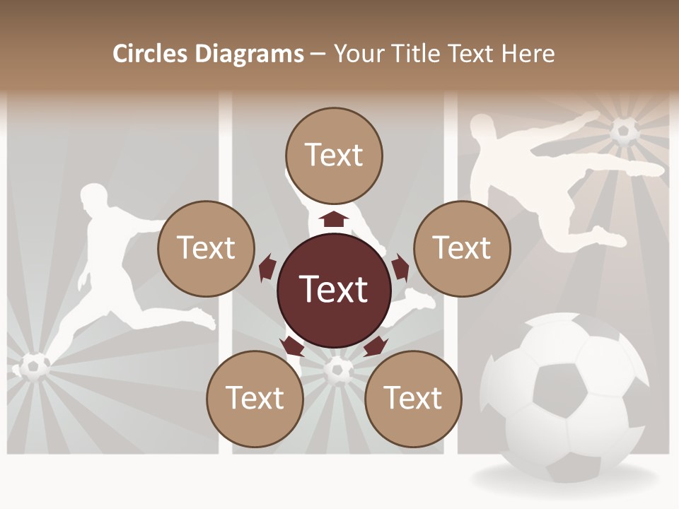 A Soccer Player Kicking A Soccer Ball PowerPoint Template