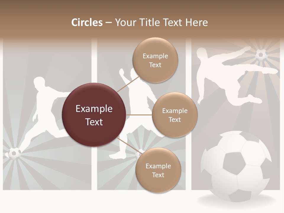 A Soccer Player Kicking A Soccer Ball PowerPoint Template