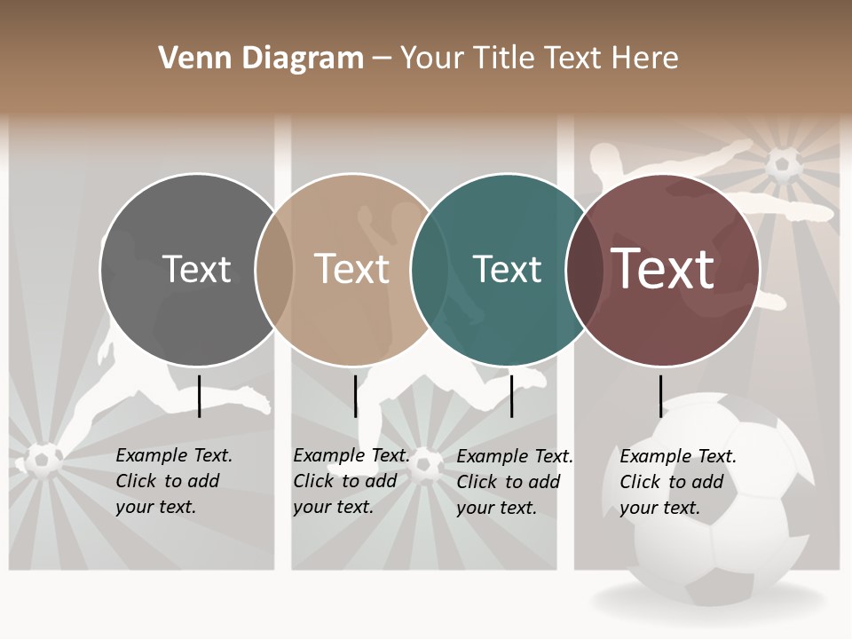 A Soccer Player Kicking A Soccer Ball PowerPoint Template