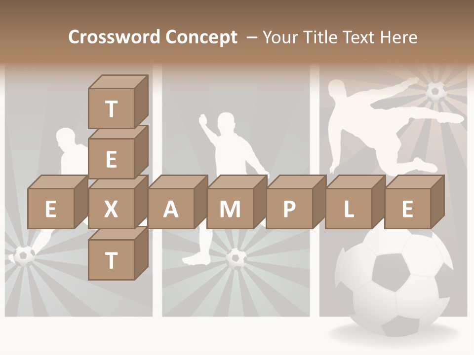 A Soccer Player Kicking A Soccer Ball PowerPoint Template