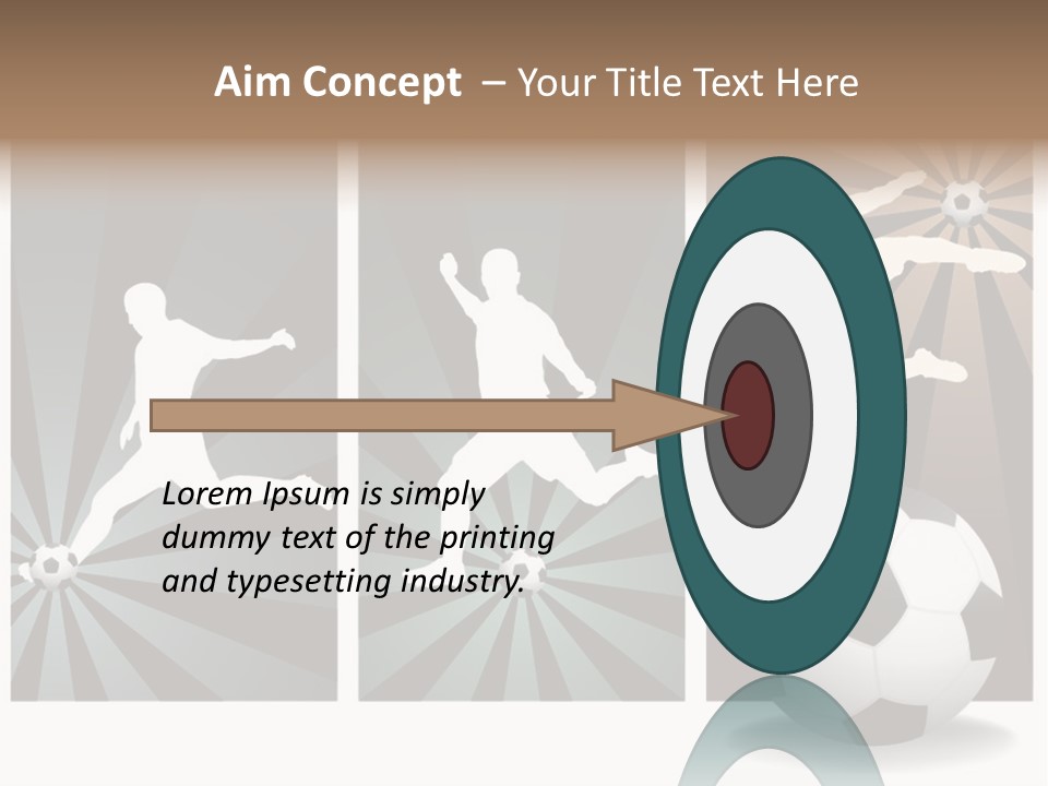 A Soccer Player Kicking A Soccer Ball PowerPoint Template